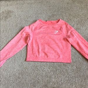 Gymshark Peach Coral Crop Top